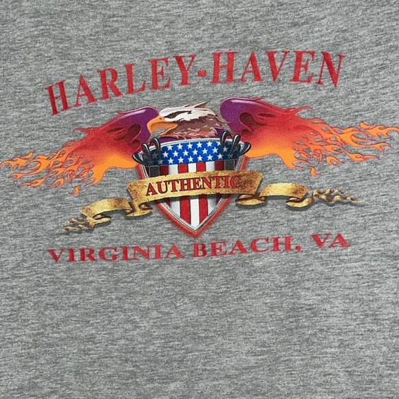 ☀️Sale☀️ Harley Davidson Vintage 2004 gray t shirt size Large - Picture 4 of 7